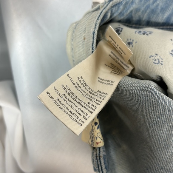 Anthropology Pilcro light blue fringe with pocket cotton blend shorts size 30 - Picture 11 of 13